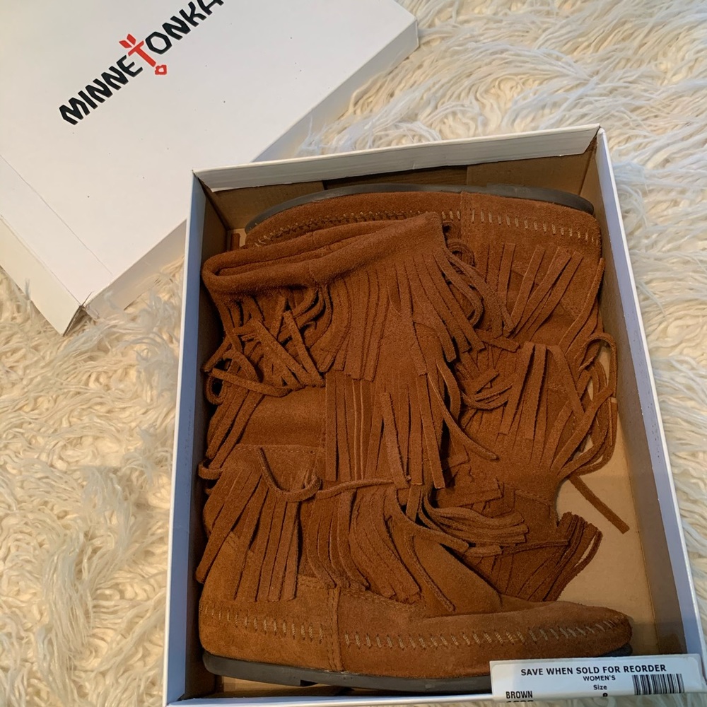 Minnetonka Fringe Boots